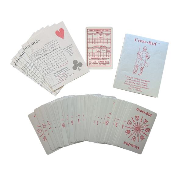 Cross-Bid (1986) – Derby Town Games – Rare Vintage Card Game - Picture 2 of 10